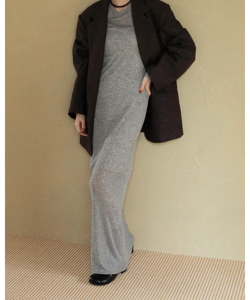 セール】Sheer Rib Onepiece（ワンピース）｜anuke（アンヌーク）の