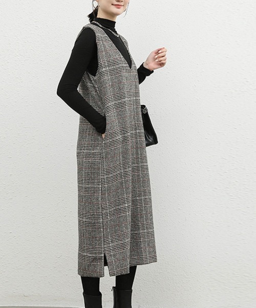 SallyLunn（サリーラン）の「チェックジャンスカ（スカート・レディース・グレー系1/グレー系2・M/L/MEDIUM/LARGE）」の8枚目の写真