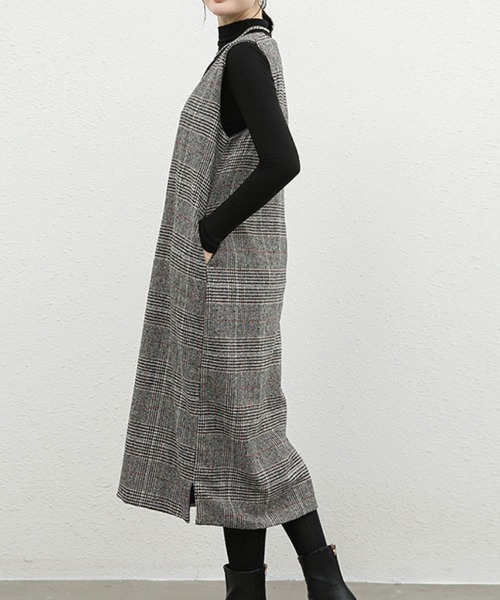 SallyLunn（サリーラン）の「チェックジャンスカ（スカート・レディース・グレー系1/グレー系2・M/L/MEDIUM/LARGE）」の7枚目の写真