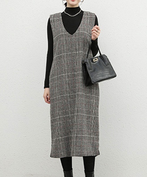 SallyLunn（サリーラン）の「チェックジャンスカ（スカート・レディース・グレー系1/グレー系2・M/L/MEDIUM/LARGE）」の4枚目の写真