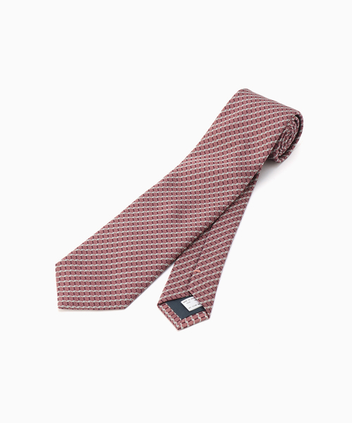 EDIFICE(エディフィス)の「AX チェーンパターン タイ(ネクタイ・メンズ・ネイビー/ピンク・FREE)」の4枚目の写真