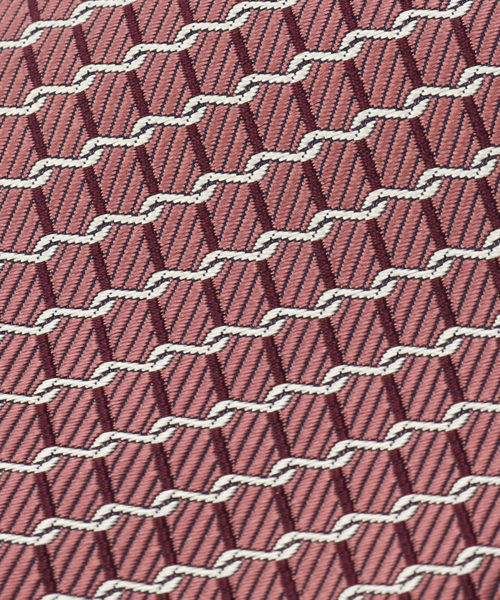 EDIFICE(エディフィス)の「AX チェーンパターン タイ(ネクタイ・メンズ・ネイビー/ピンク・FREE)」の6枚目の写真