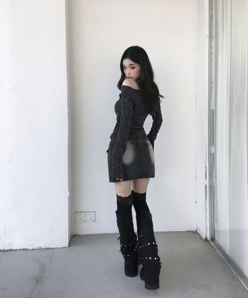 Alo セーター ロングスリーブ Sサイズ ブラック THERMAL KNIT LSサーマル ニット ロングスリーブ［ユニセックス