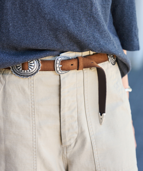 FRAMeWORK（フレームワーク）の「≪追加≫PUNTOVITA/プントヴィータ CONCHO BELT BIG 2（ベルト・レディース・キャメル・FREE）」の3枚目の写真