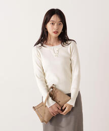 PROPORTION BODY DRESSING | ＜ウォッシャブル＞レイヤード風ヘンリーネックニット / 1215270024(ニット/セーター)