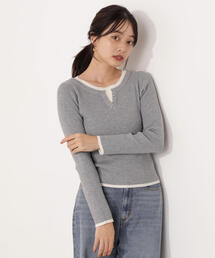 PROPORTION BODY DRESSING（プロポーションボディドレッシング）の「レイヤード風ヘンリーネックニット / 1215270024（ニット/セーター・レディース）」