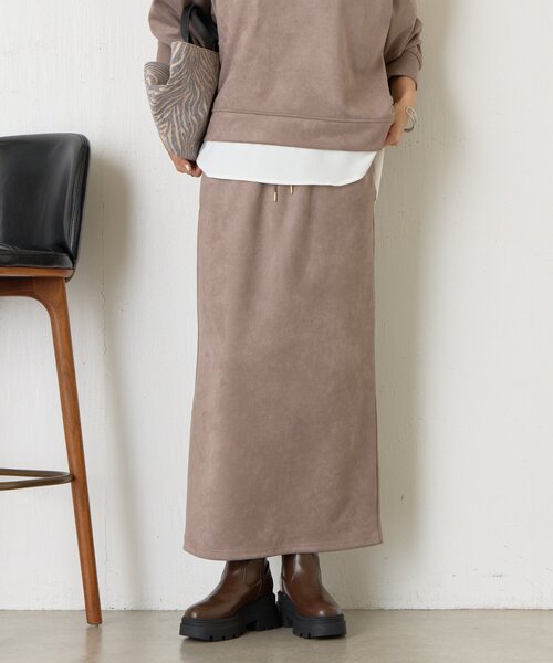 Jena espace merveilleux（ジェナ　エスパスメルヴェイユ）の「フェイクスエードセットアップ（ワンピース・レディース・チャコールグレー/グレー・FREE）」の10枚目の写真