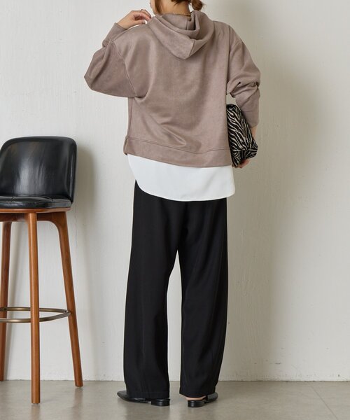 Jena espace merveilleux（ジェナ　エスパスメルヴェイユ）の「フェイクスエードセットアップ（ワンピース・レディース・チャコールグレー/グレー・FREE）」の17枚目の写真