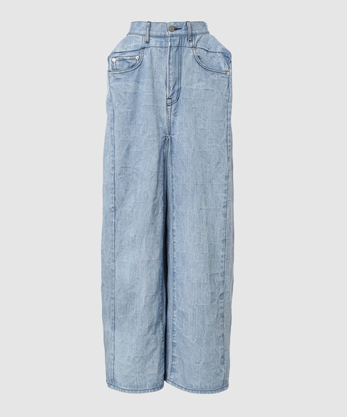 ANREALAGE（アンリアレイジ）の「BOX DENIM PANTS（デニムパンツ・メンズ・インディゴブルー/ブルー系その他・38/46）」の2枚目の写真