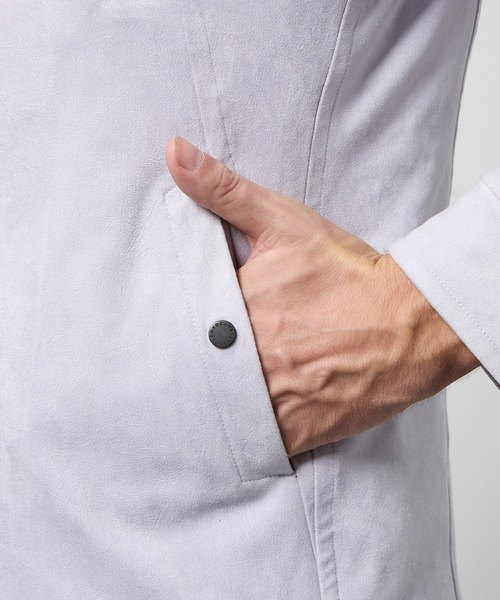 マイクロ起毛ポンチ ワッシャープリント中綿ブルゾン（ブルゾン