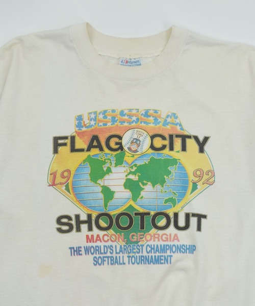LABORATORY R(ラボラトリーアール)の「【USED】90’s Hanes “USSSA FLAG CITY SHOOTOUT 1992” スーベニア Tシャツ USA製(Tシャツ/カットソー・メンズ・ホワイト・X-LARGE)」の15枚目の写真