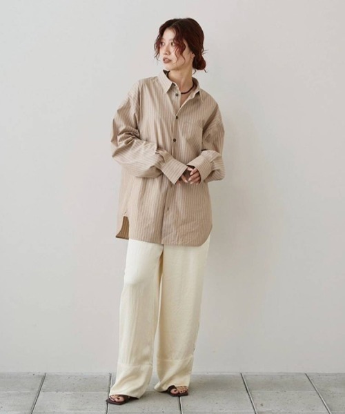 TODAYFUL(トゥデイフル)の「Satin Easy Pants(その他パンツ・レディース・キナリ/ダークブラウン/ブラック・36inch/38inch)」の22枚目の写真
