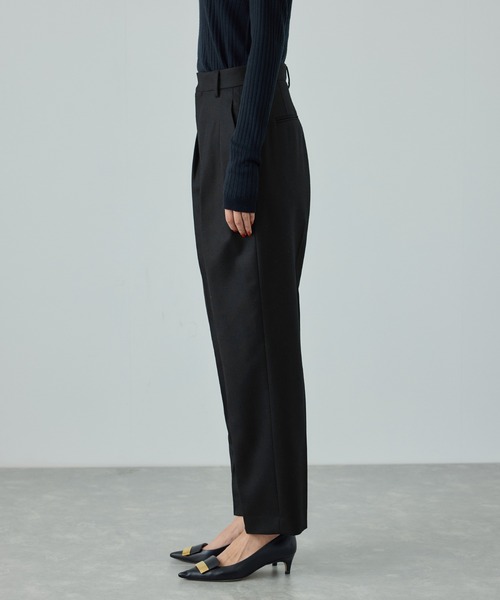 ROPE'(ロペ)の「ウール混プレミアムサキソニーパンツ/イージーケア・セットアップ対応(その他パンツ・レディース・ブラック・36/38/40)」の11枚目の写真