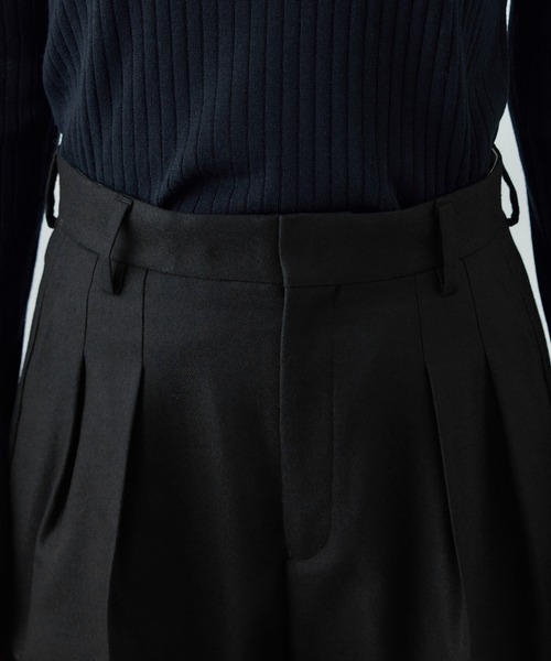 ROPE'(ロペ)の「ウール混プレミアムサキソニーパンツ/イージーケア・セットアップ対応(その他パンツ・レディース・ブラック・36/38/40)」の14枚目の写真