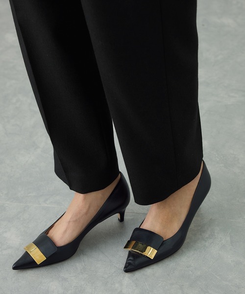 ROPE'(ロペ)の「ウール混プレミアムサキソニーパンツ/イージーケア・セットアップ対応(その他パンツ・レディース・ブラック・36/38/40)」の16枚目の写真