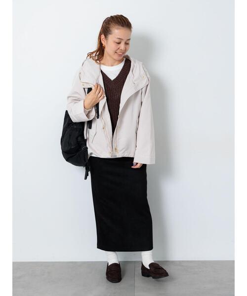 Lugnoncure（ルノンキュール）の「【撥水】マウンテンパーカー（ブルゾン・レディース・ネイビー/モカ/オフホワイト/カーキ・F）」の13枚目の写真