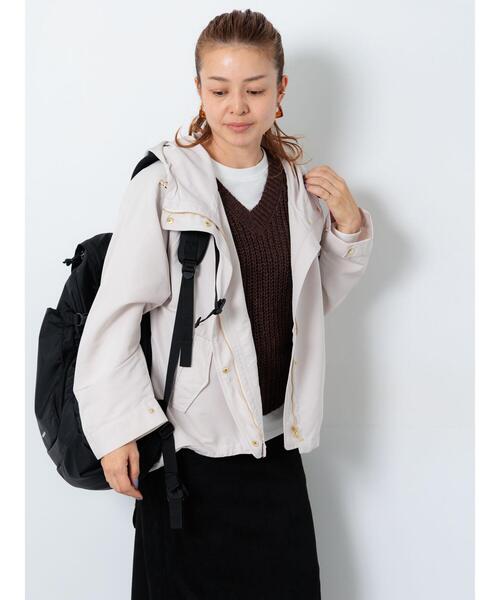 Lugnoncure（ルノンキュール）の「【撥水】マウンテンパーカー（ブルゾン・レディース・ネイビー/モカ/オフホワイト/カーキ・F）」の14枚目の写真