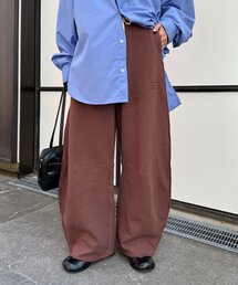 CIAOPANIC TYPY(チャオパニックティピー)のワンポイントロゴ刺繍スウェットカーブパンツ(スウェットパンツ)