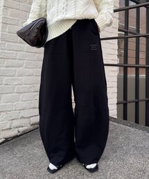 CIAOPANIC TYPY（チャオパニックティピー）の「【3サイズ展開】ワンポイントロゴ刺繍スウェットカーブパンツ（スウェットパンツ）」
