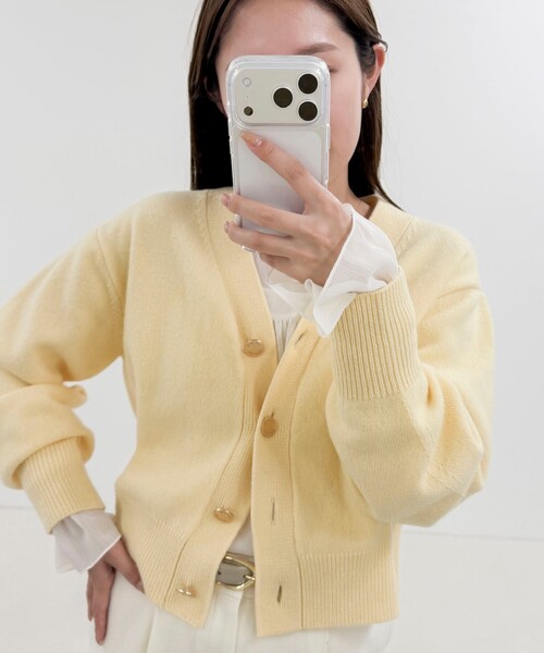 NOLLEY’S（ノーリーズ）の「ウォッシャブル楊柳ギャザーブラウス（シャツ/ブラウス・レディース・オフホワイト/カーキ/サーモンピンク・38）」の13枚目の写真