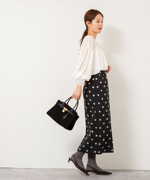 NOLLEY’S（ノーリーズ）の「ウォッシャブル楊柳ギャザーブラウス（シャツ/ブラウス・レディース・オフホワイト/カーキ/サーモンピンク・38）」の18枚目の写真