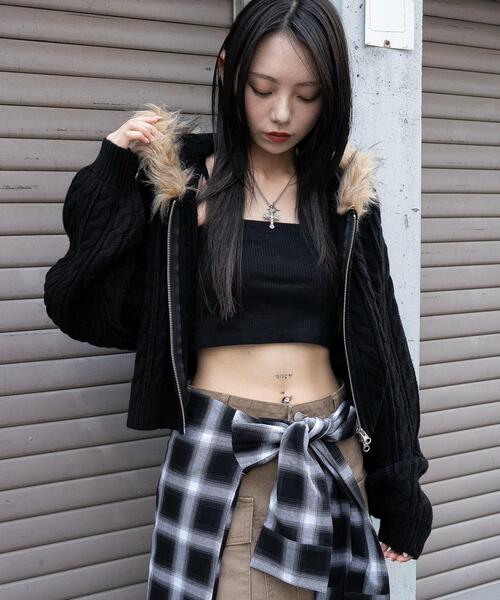 WEGO（ウィゴー）の「WEGO/【25年秋冬新作】フェイクファー付き