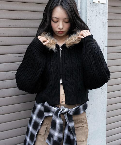 WEGO（ウィゴー）の「WEGO/【25年秋冬新作】フェイクファー付き