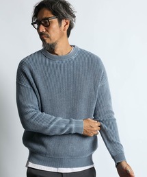 The DUFFER of ST.GEORGE(ザダファーオブセントジョージ)のGARMENT-DYE FADE COLOR KNIT:製品染め フェードカラー ニット(ニット/セーター)