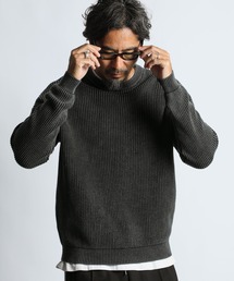 The DUFFER of ST.GEORGE(U_t@[IuZgW[W)GARMENT-DYE FADE COLOR KNITFi tF[hJ[ jbg(jbg/Z[^[)