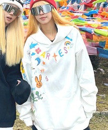 WESTSEA（ウエストシー）の「落書きモチーフ プルパーカー 長袖（パーカー・メンズ）」