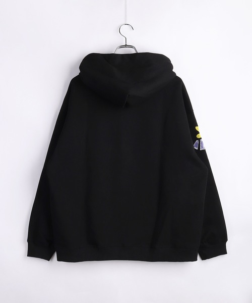 WESTSEA(ウエストシー)の「落書きモチーフ プルパーカー 長袖(パーカー・メンズ・ホワイト/ブラック・M/L/XL)」の12枚目の写真