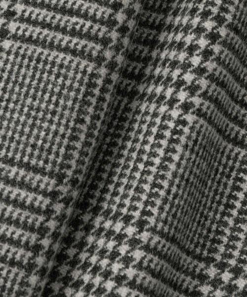 グレンチェックロングチェスターコート（チェスターコート