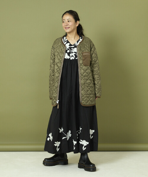 Freada（フリーダ）の「Freada/フリーダ リバーシブル キルティング アウター（その他アウター・レディース・オリーブ/ブラック・ONE SIZE）」の6枚目の写真