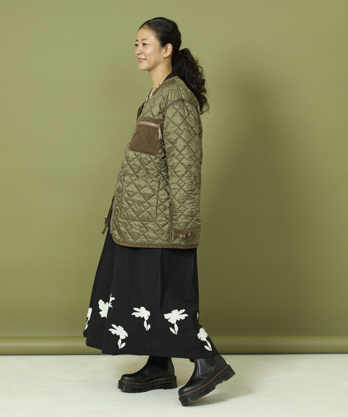 Freada（フリーダ）の「Freada/フリーダ リバーシブル キルティング アウター（その他アウター・レディース・オリーブ/ブラック・ONE SIZE）」の7枚目の写真