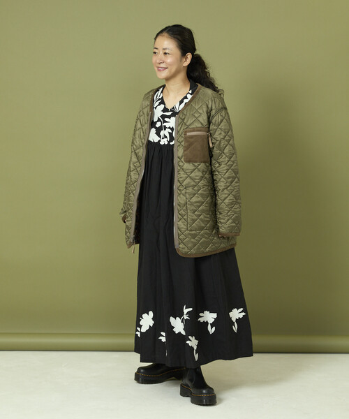 Freada（フリーダ）の「Freada/フリーダ リバーシブル キルティング アウター（その他アウター・レディース・オリーブ/ブラック・ONE SIZE）」の11枚目の写真