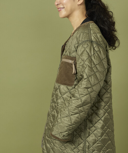 Freada（フリーダ）の「Freada/フリーダ リバーシブル キルティング アウター（その他アウター・レディース・オリーブ/ブラック・ONE SIZE）」の14枚目の写真
