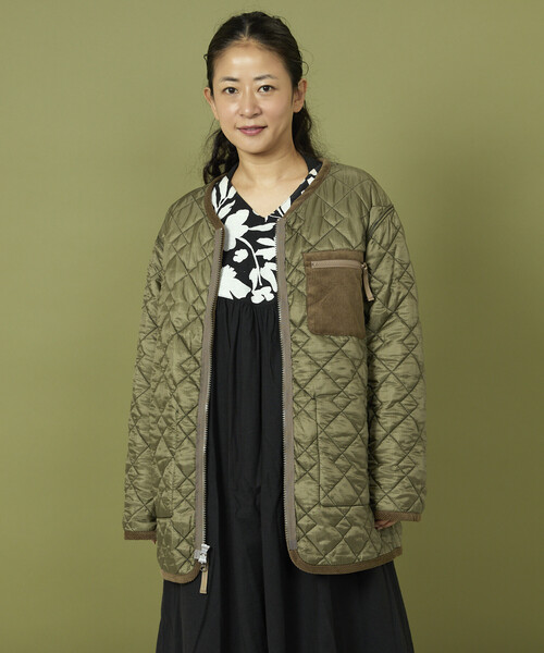 Freada（フリーダ）の「Freada/フリーダ リバーシブル キルティング アウター（その他アウター・レディース・オリーブ/ブラック・ONE SIZE）」の16枚目の写真