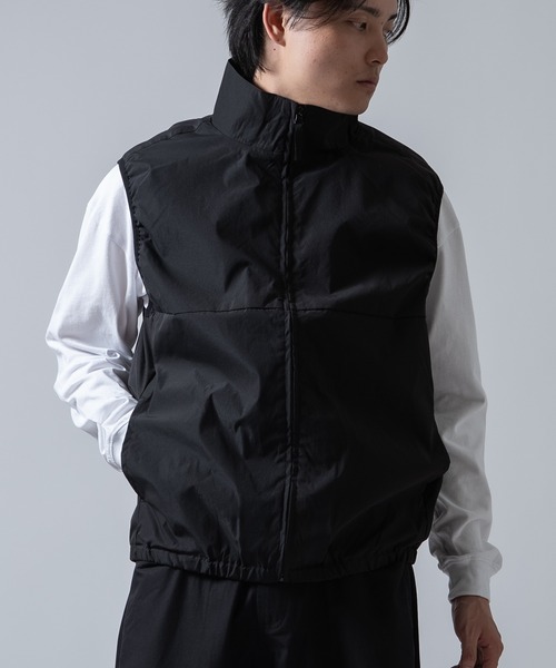 SIDEWAY STANCE(サイドウェイスタンス)の「【SIDEWAY STANCE】ポリワッシャー ベスト(ベスト・メンズ・ブラック/カーキ・X-LARGE/MEDIUM/LARGE/SMALL)」の2枚目の写真