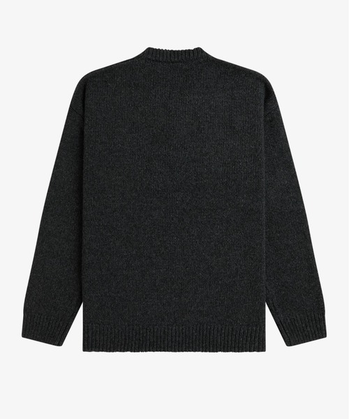 FRED PERRY(フレッドペリー)の「Metallic Knit V-Neck Jumper/ラメVネックニット(ニット/セーター・レディース・グレー・10)」の7枚目の写真