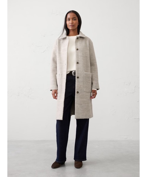 BANANA REPUBLIC FACTORY STORE ニット ロング マックコート（ステン