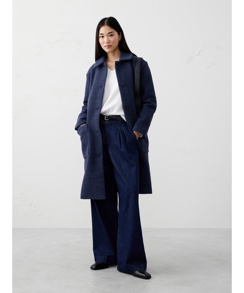 BANANA REPUBLIC FACTORY STORE ニット ロング マックコート（ステン