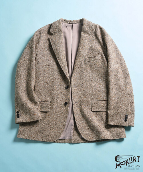 417 EDIFICE（フォーワンセブンエディフィス）の「【MOONLIGHT CLOTHING】 British Pattern ジャケット（テーラードジャケット・メンズ・チョコ/ブラウン/ネイビー・38/40/42）」の2枚目の写真