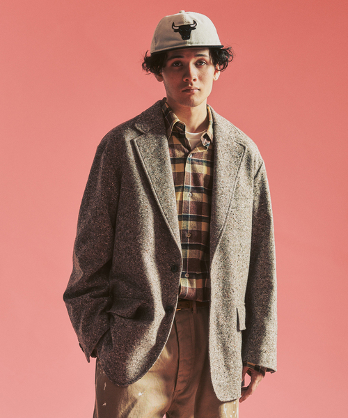 417 EDIFICE（フォーワンセブンエディフィス）の「【MOONLIGHT CLOTHING】 British Pattern ジャケット（テーラードジャケット・メンズ・チョコ/ブラウン/ネイビー・38/40/42）」の14枚目の写真