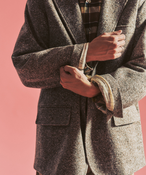 417 EDIFICE（フォーワンセブンエディフィス）の「【MOONLIGHT CLOTHING】 British Pattern ジャケット（テーラードジャケット・メンズ・チョコ/ブラウン/ネイビー・38/40/42）」の18枚目の写真