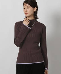 LAKOLE | 12ゲージリブモックネックプルオーバー / 575979(ニット/セーター)