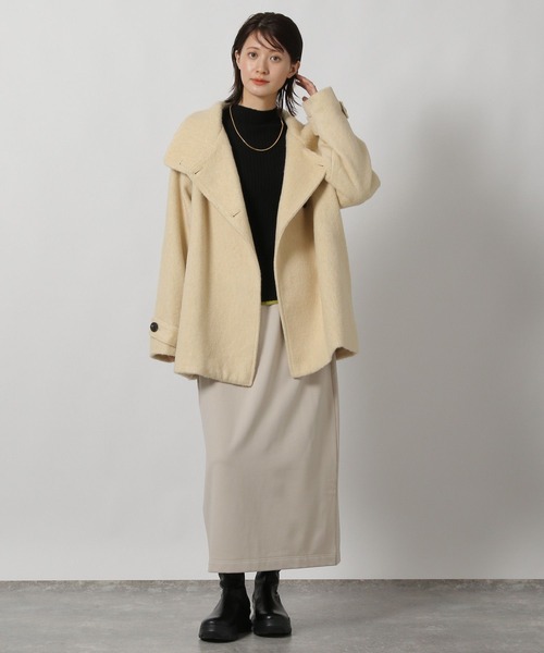 LAKOLE（ラコレ）の「12ゲージリブモックネックプルオーバー / 575979（ニット/セーター・レディース・その他2/ブラウン/レッド/ブラック・FREE）」の10枚目の写真