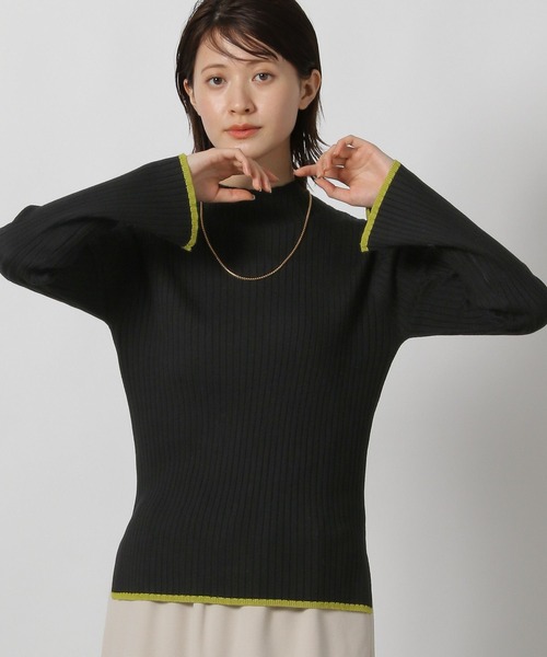 LAKOLE（ラコレ）の「12ゲージリブモックネックプルオーバー / 575979（ニット/セーター・レディース・その他2/ブラウン/レッド/ブラック・FREE）」の11枚目の写真