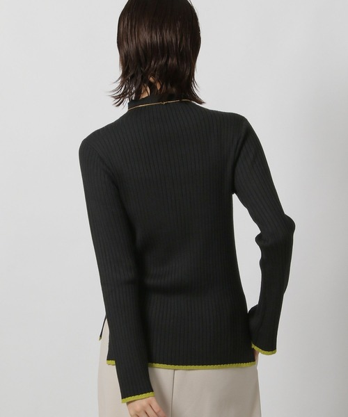 LAKOLE（ラコレ）の「12ゲージリブモックネックプルオーバー / 575979（ニット/セーター・レディース・その他2/ブラウン/レッド/ブラック・FREE）」の13枚目の写真