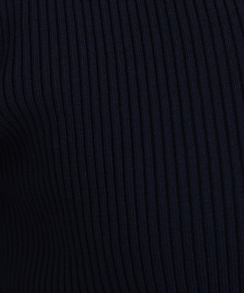 TRUDEA（トルディア）の「スリットフェイクリブニット（ニット/セーター・レディース・ネイビー/ブラウン/レッド/ブラック・MEDIUM/LARGE）」の11枚目の写真