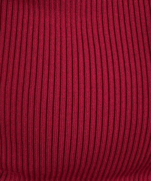 TRUDEA（トルディア）の「スリットフェイクリブニット（ニット/セーター・レディース・ネイビー/ブラウン/レッド/ブラック・MEDIUM/LARGE）」の9枚目の写真